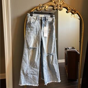 Risen Women's Distressed Light Blue Jeans size 27